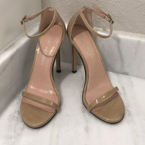 STEWART WEITZMAN nudistsong patent leather heels!